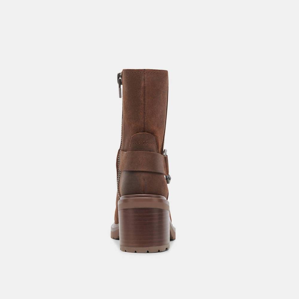 NEW DOLCE VITA women's camros boots in cocoa suede - Picture 6 of 8